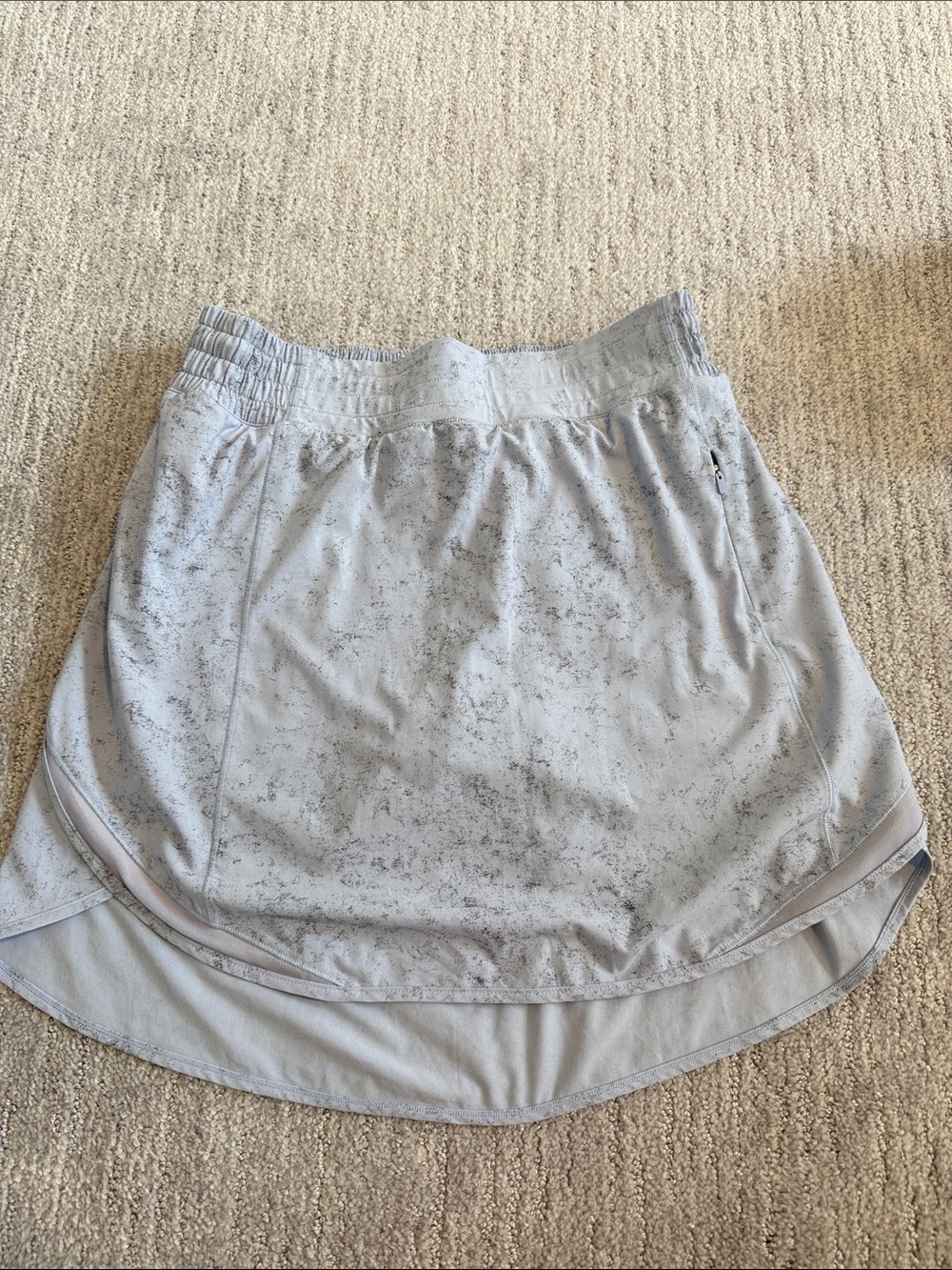 lululemon athletica Light Gray High-Low Active Skirt